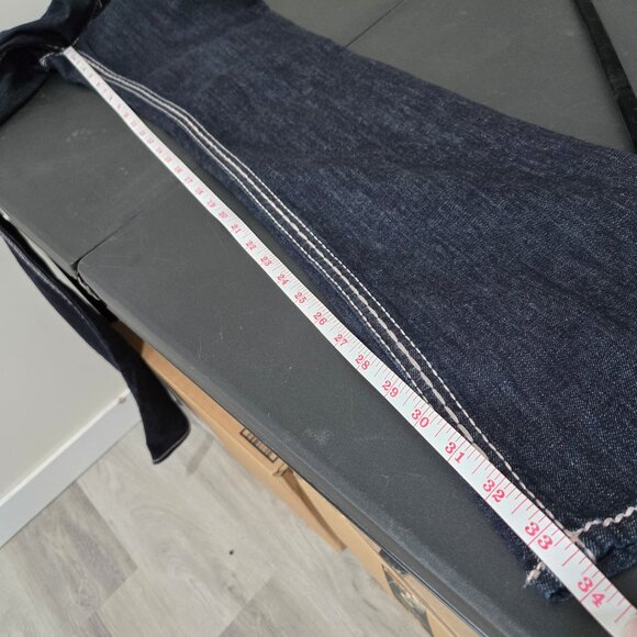 True Religion Dark Wash Boot Cut Denim Jeans Size 28 - Picture 14 of 16